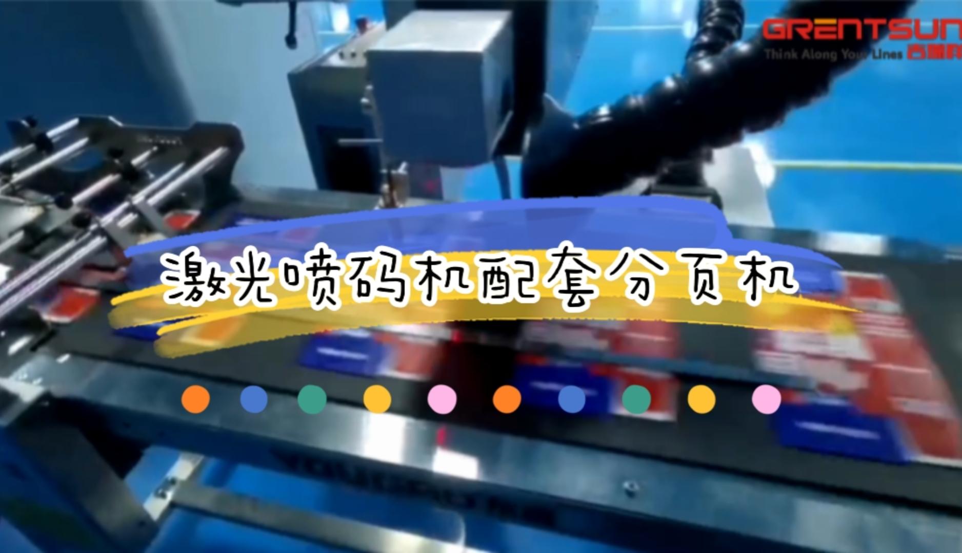分頁機(jī)激光噴碼機(jī)應(yīng)用實(shí)例（紙盒）